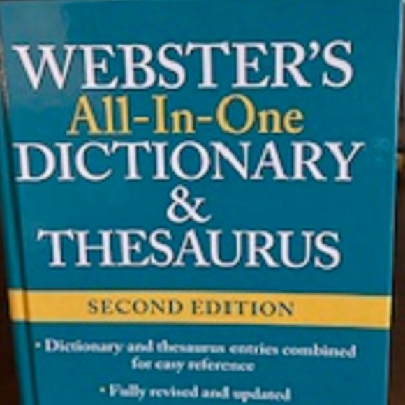 Webster's All-in-One Dictionary & Thesaurus Second Edition New - Picture 3 of 3